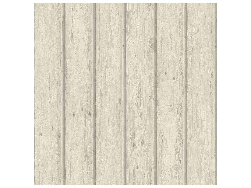 Chesapeake Jack Beige Weathered Clapboards Wallpaper