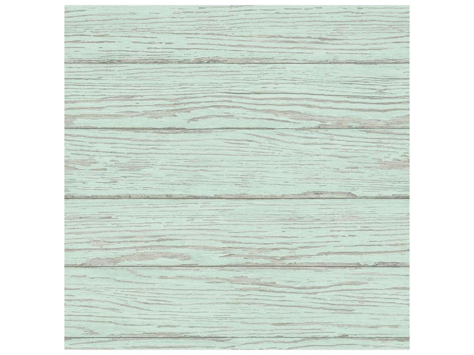 Chesapeake Rehoboth Mint Distressed Wood Wallpaper