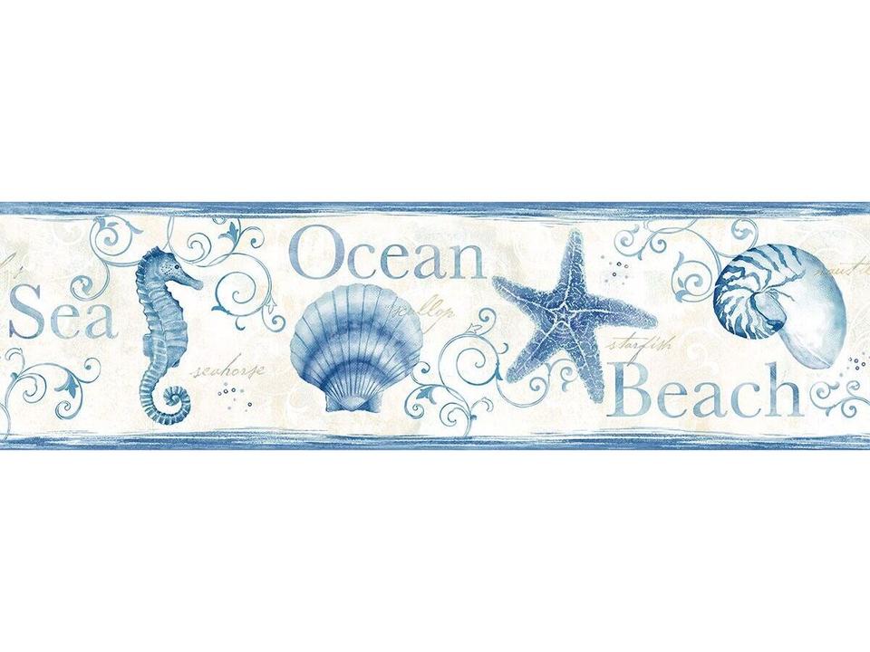 Chesapeake Island Bay Blue Starfish Border