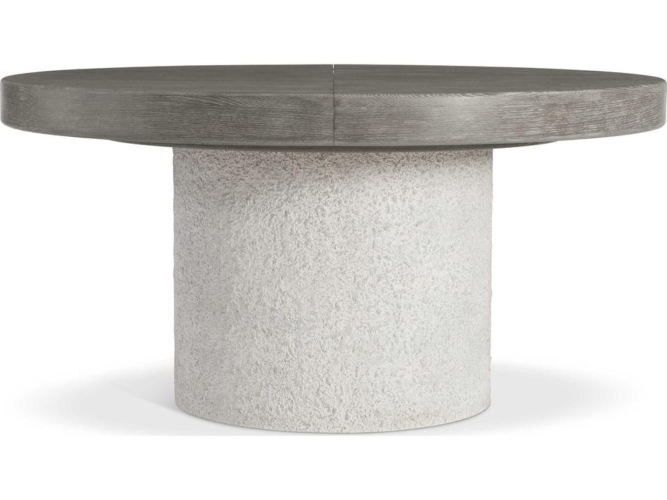 Monolith Round Wood Beige Dining Table