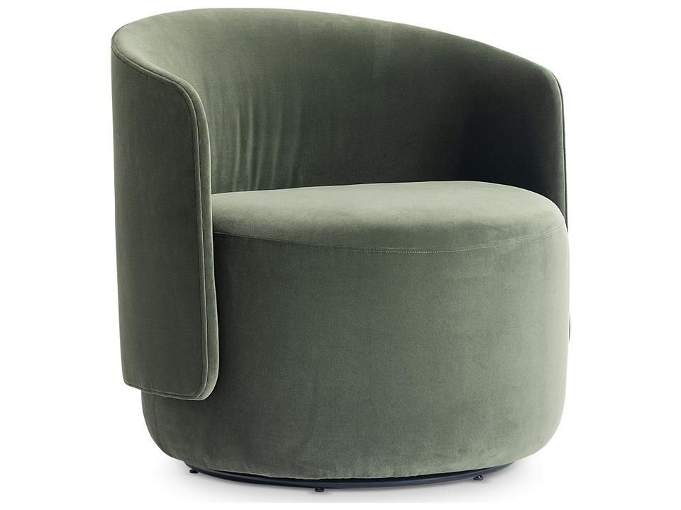 Swivel Green Accent Chair