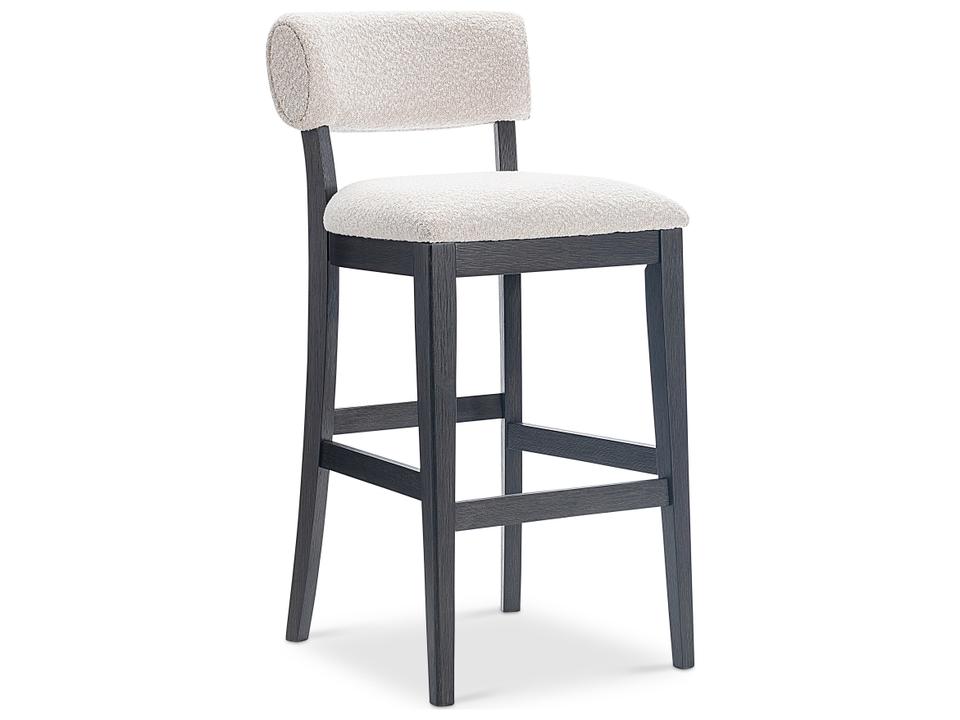 Upholstered Solid Wood Bar Stool