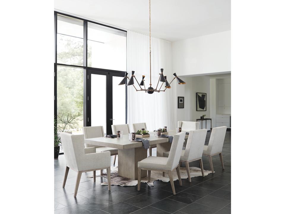 Linea Oak Wood Dining Room Set
