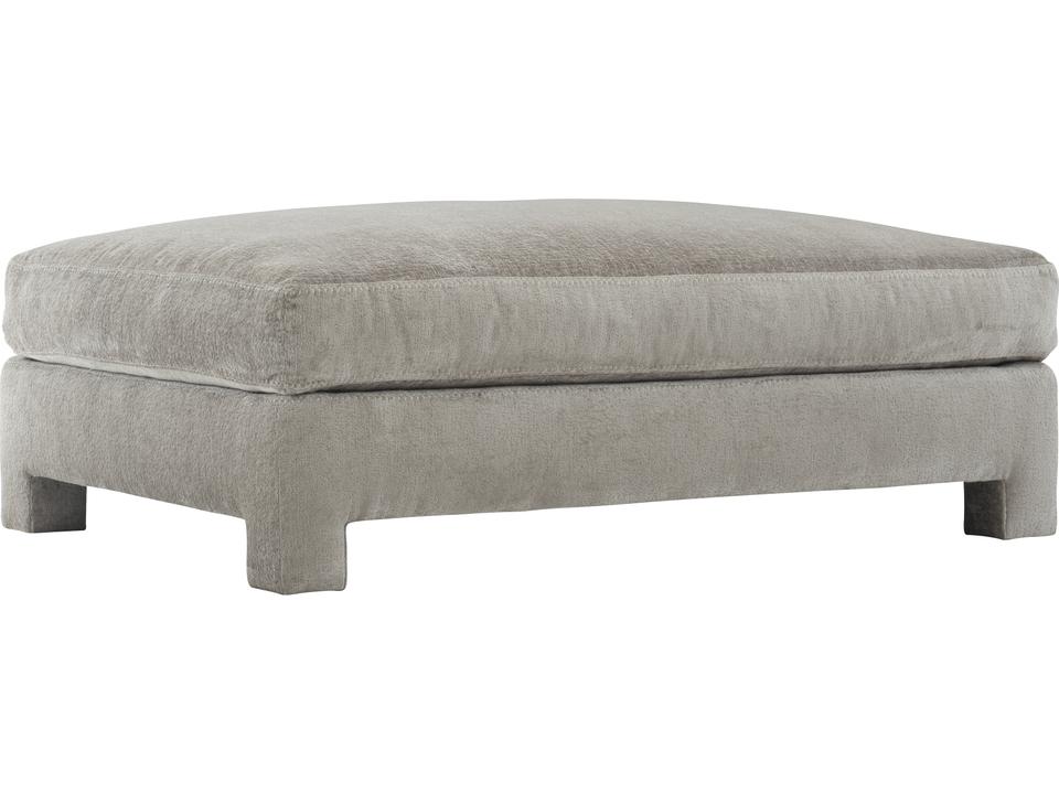 Mily Fabric Cocktail Ottoman in Natural Upholstery