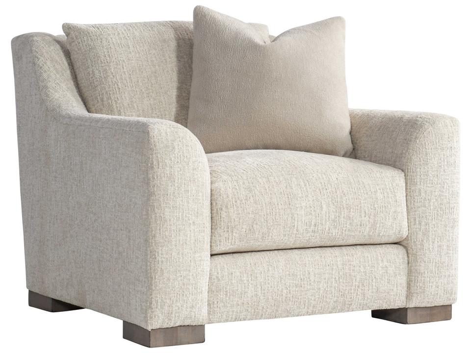 Gabi Fabric Accent Armchair with Portobello Wood Feet