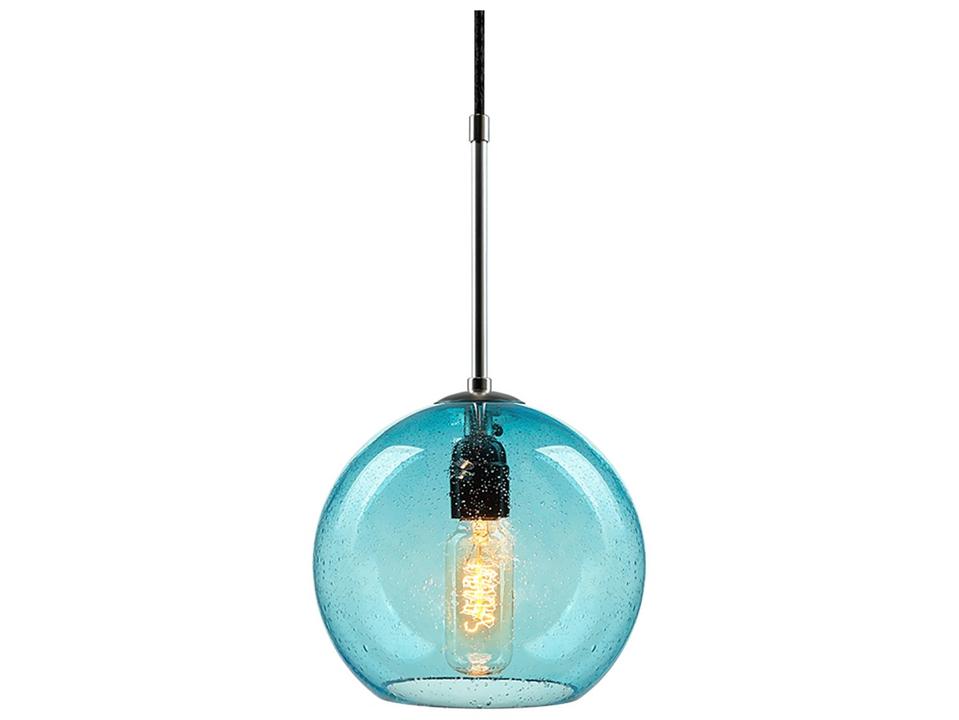 Bobo Green Glass Globe LED Mini Pendant in Mouth-Blown Glass