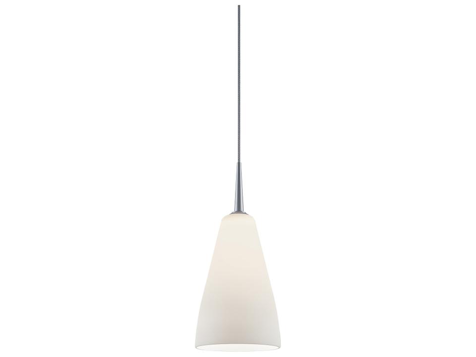 Zara White Glass Bell Mini Pendant with Integrated LED