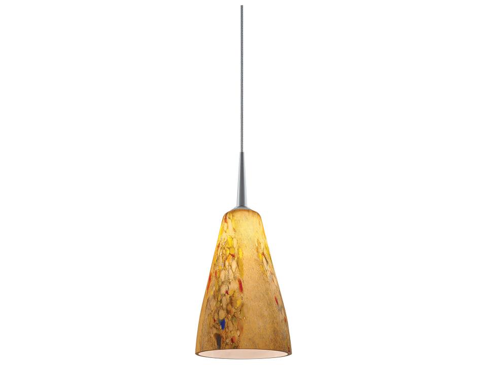 Zara 1-Light Gold Glass Bell Mini Pendant