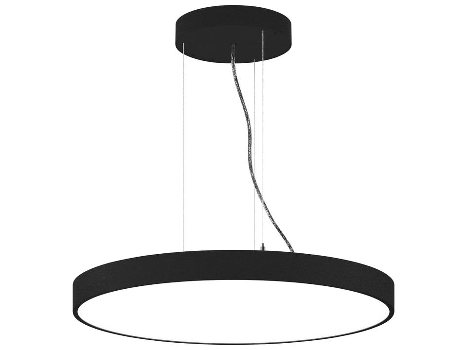 Jazz Round LED Pendant Light in White Aluminum