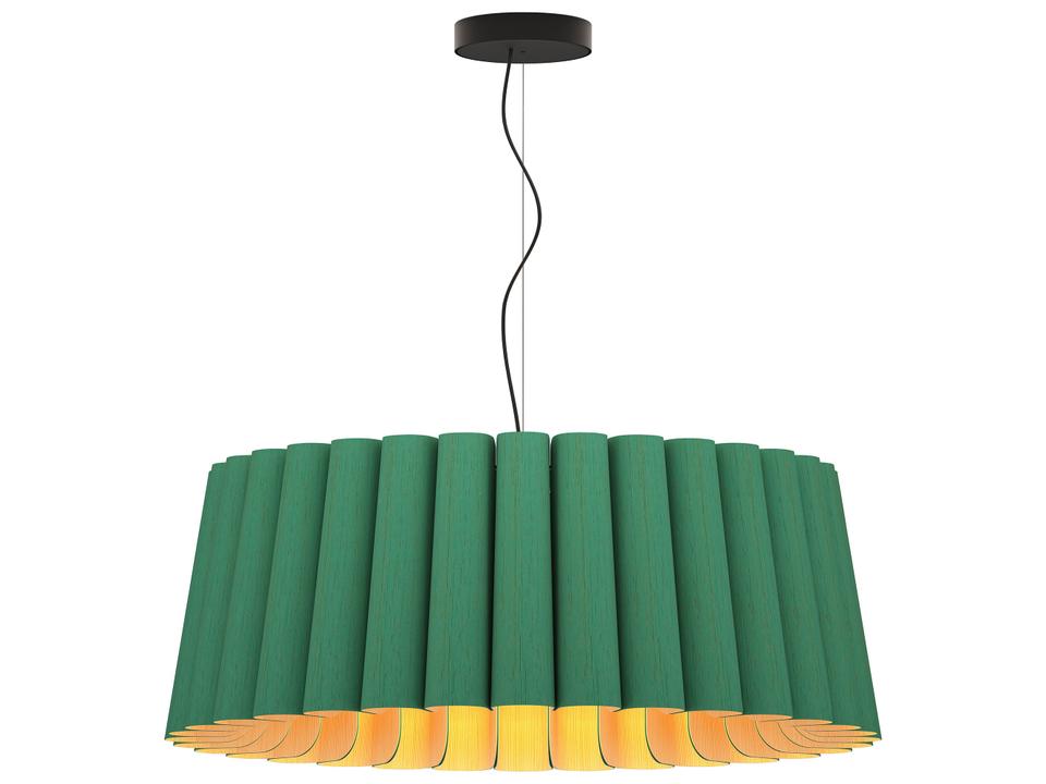 Renata Round Wood Veneer Pendant Light