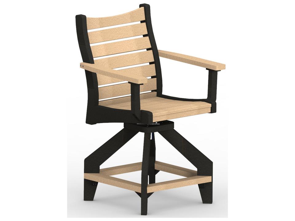 Bristol Swivel Counter Chair HDPE Poly Lumber