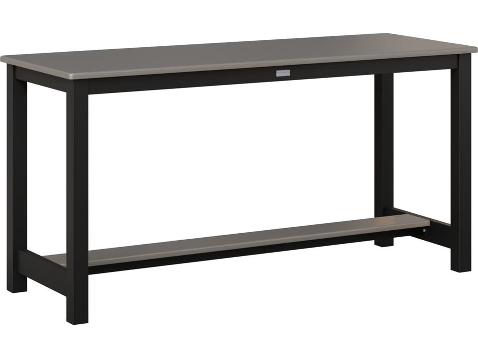 Aluminum Balcony 60-Inch Dining Table with Poly Lumber Top