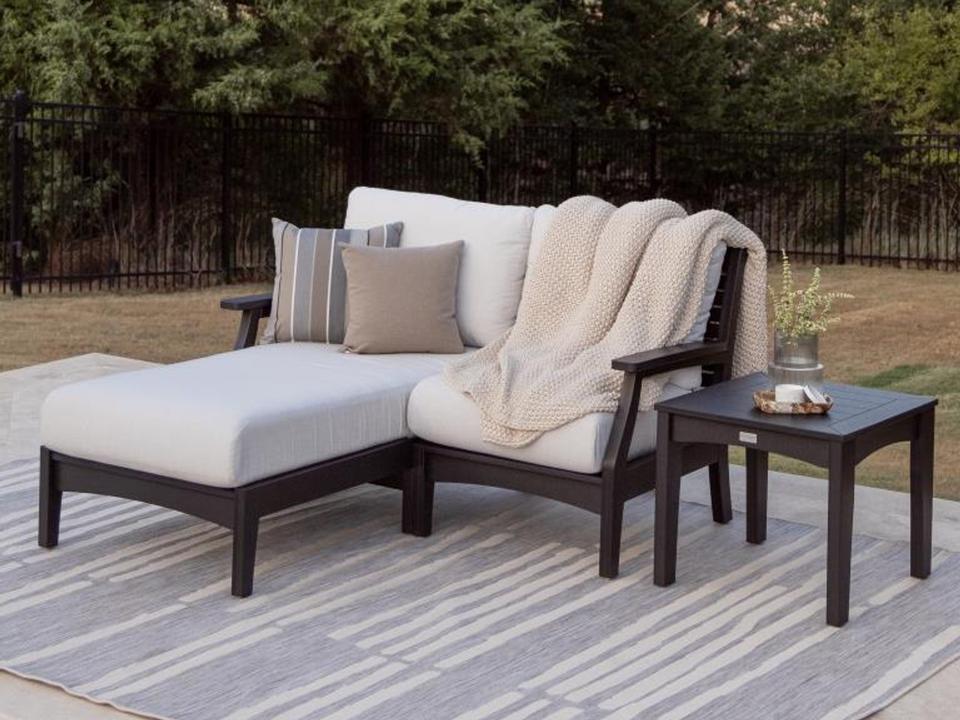 Classic Terrace Recycled Plastic Cushion Outdoor Patio Lounge Set
