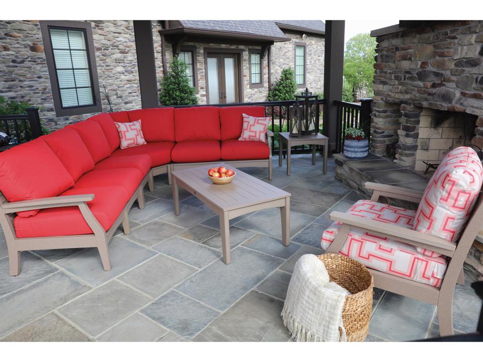 Classic Terrace Recycled Plastic Sectional Outdoor Lounge Set