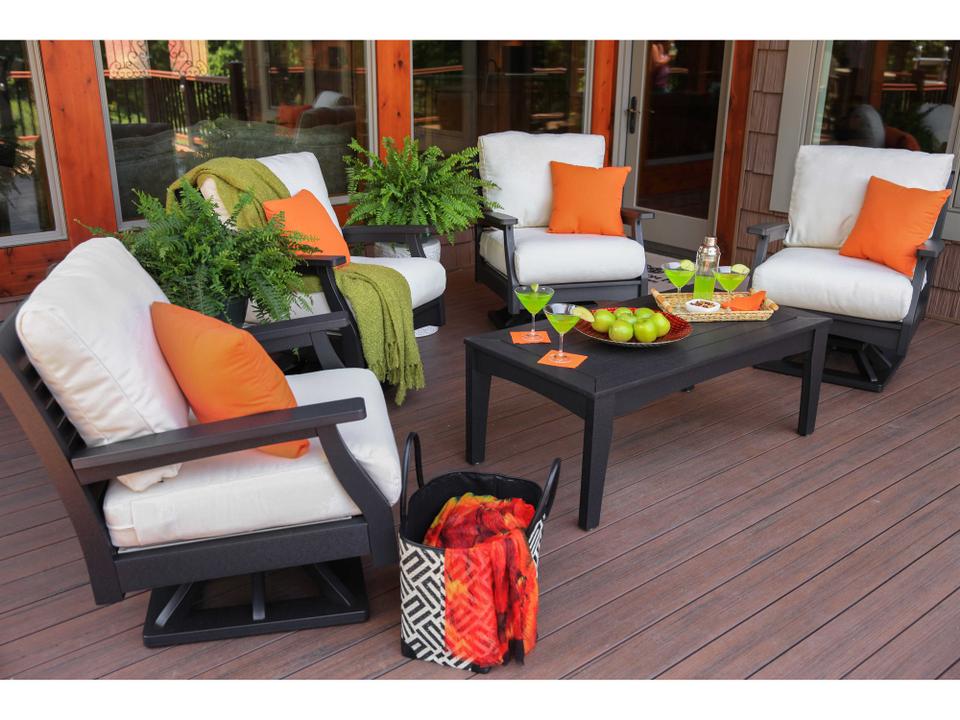 Classic Terrace Recycled Plastic Cushion Outdoor Lounge Set