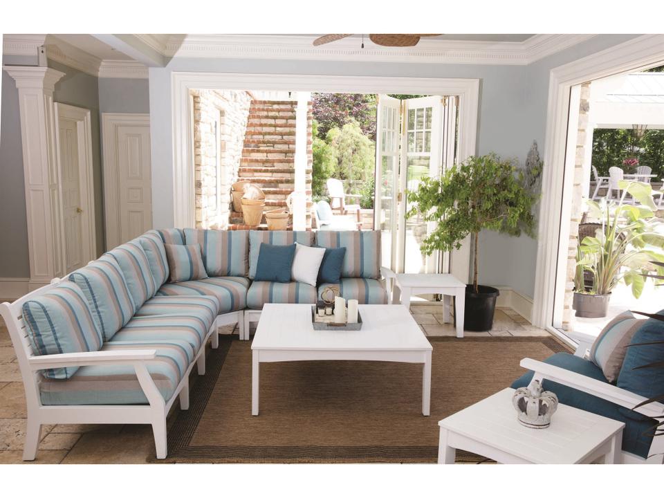 Classic Terrace Recycled Plastic Cushion Outdoor Patio Lounge Set