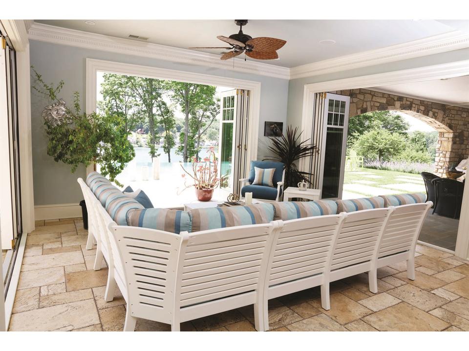 Classic Terrace Recycled Plastic Cushion Outdoor Lounge Set
