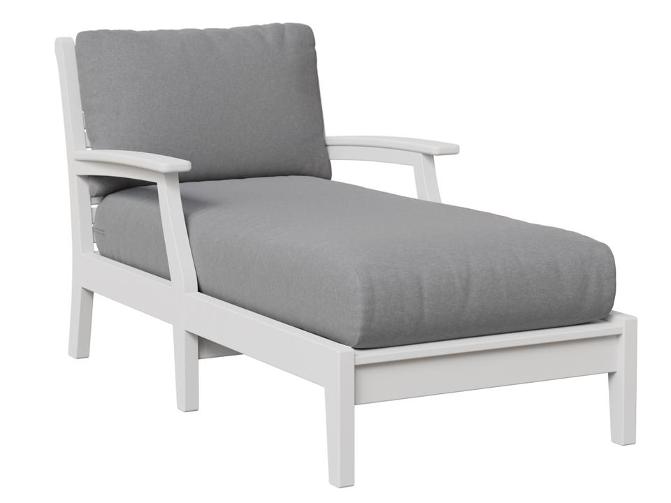 Classic Terrace Outdoor Chaise Lounge with Adjustable Backrest