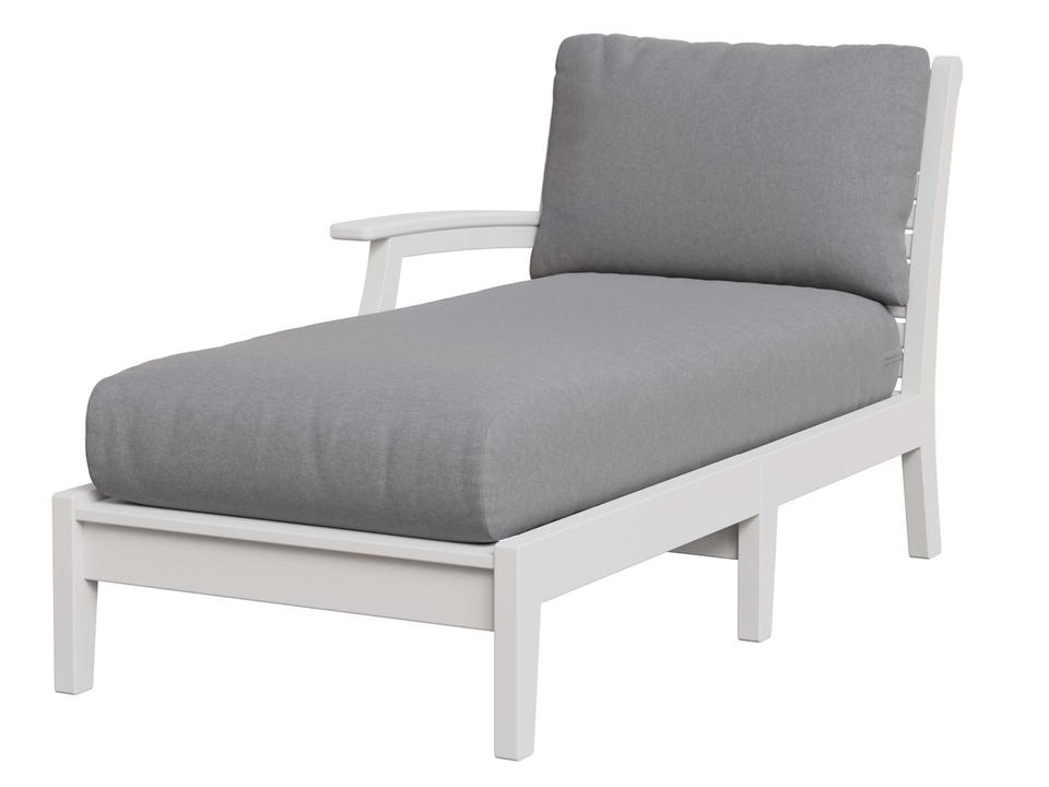 Classic Terrace Right Arm Chaise Lounge with Cushions