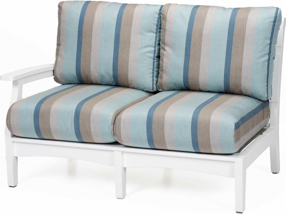 Classic Terrace Right Arm Loveseat in HDPE Poly Lumber