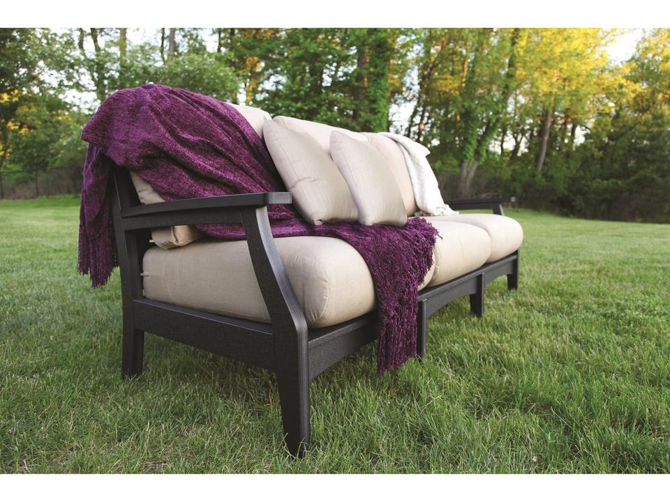 Classic Terrace 3-Seat HDPE Poly Lumber Outdoor Sofa