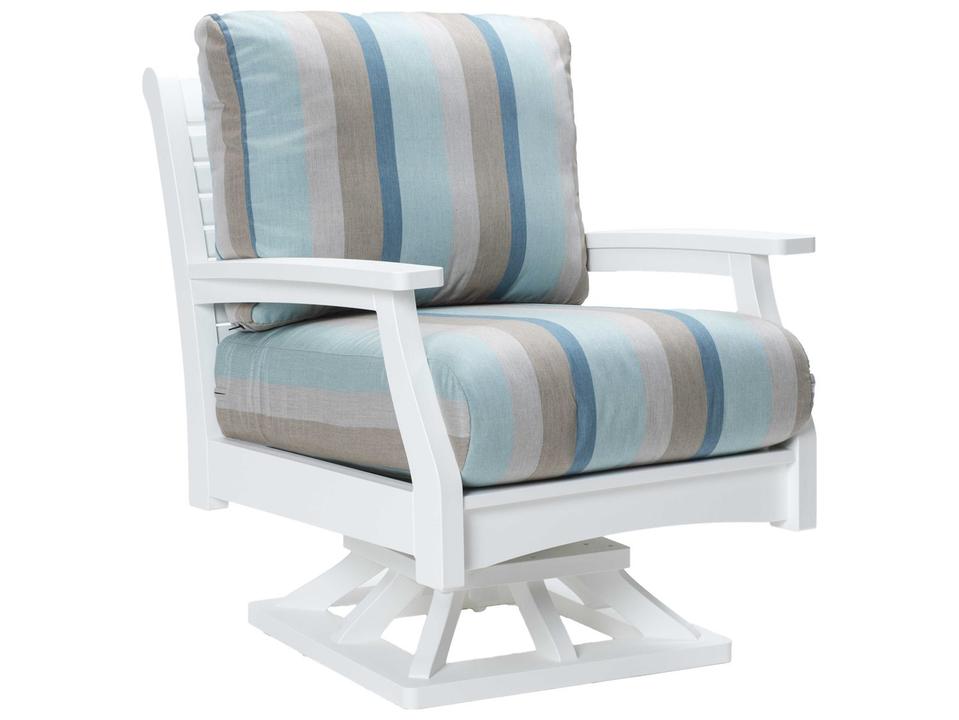 Classic Terrace Recycled Plastic Swivel Rocker Lounge Chair