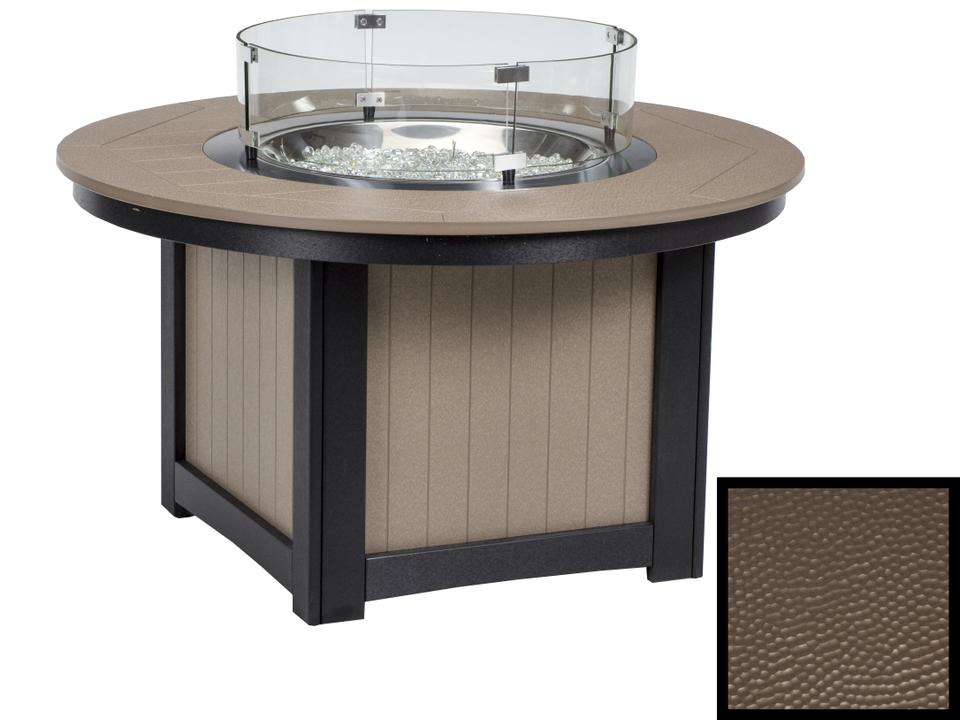 Donoma 44-Inch Round Hammered Poly Lumber Fire Pit