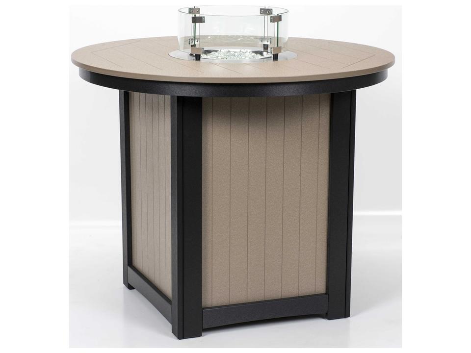 Donoma 44-Inch Round Counter Height Fire Table with Standard Top
