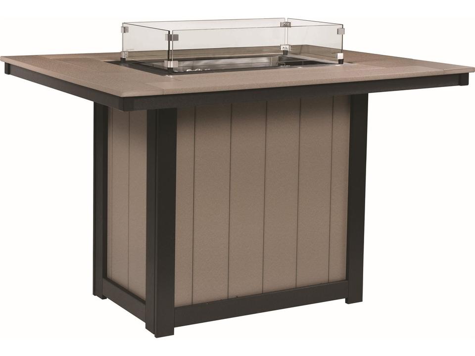 Donoma Rectangular Patio Fire Pit Table