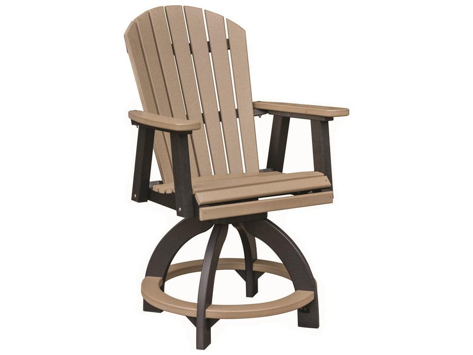Comfo-Back Recycled Poly Lumber Swivel Counter Chair