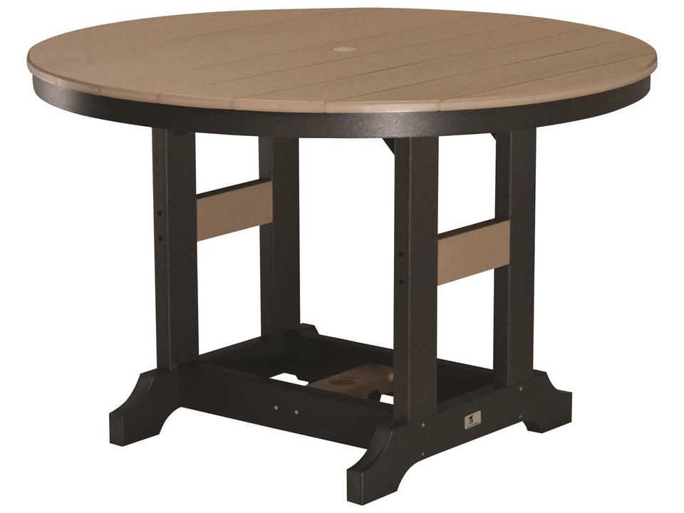 Garden Classic 48-Inch Round Dining Table in Poly Lumber