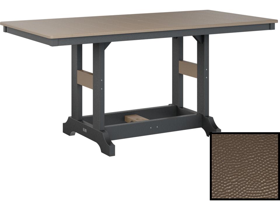 Garden Classic 33x66 Hammered Rectangular Counter Table