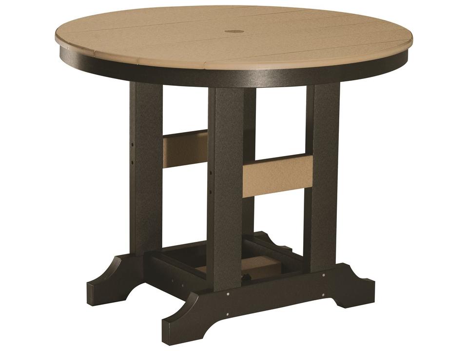 Garden Classic 38-Inch Round Bar Table Recycled Poly Lumber