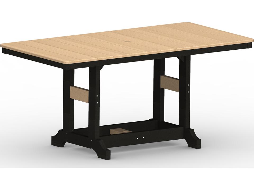Garden Classic 66-Inch Rectangular Recycled Plastic Bar Height Table
