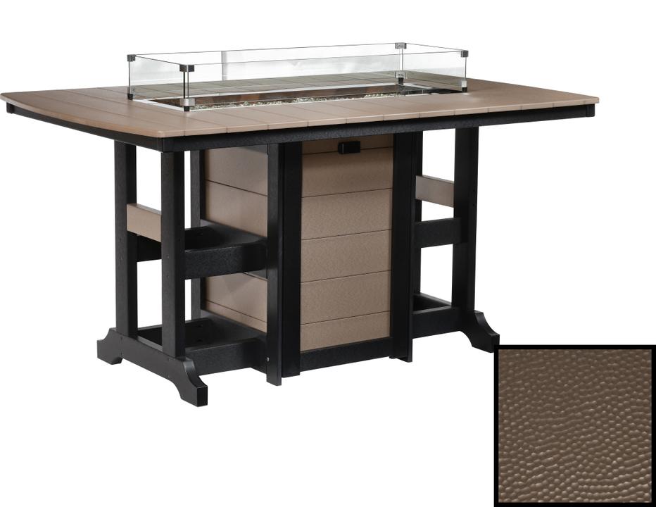 Garden Classic 44x72 Rectangle Outdoor Fire Dining Table