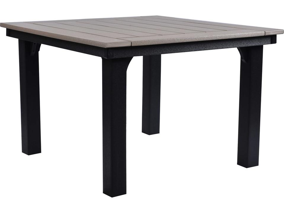 Homestead 44-Inch Square Outdoor Dining Table in Recycled Plastic