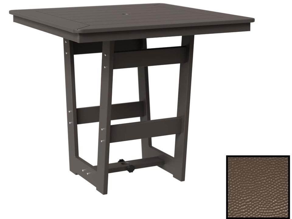 Hudson 70-Inch Recycled Plastic Rectangular Bar Height Table in Hammered