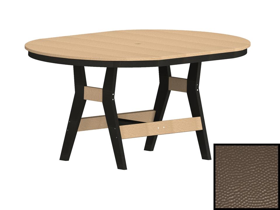 Harbor 44 x 64 Inch Oblong Counter Height Dining Table Hammered Top