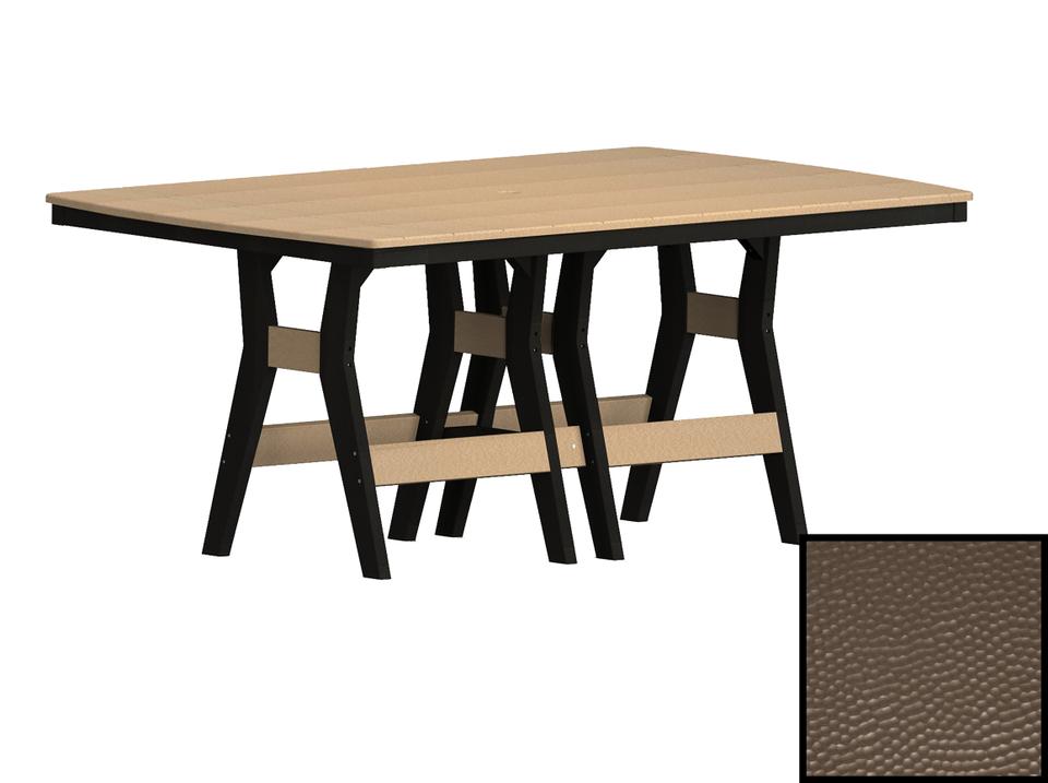 Harbor 44x72 Hammered Top Rectangular Outdoor Counter Table