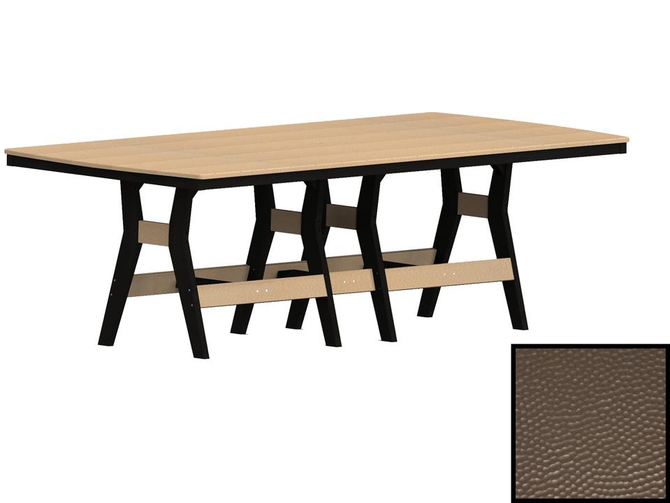 Harbor Rectangular 96-Inch Counter Table with Hammered Poly Lumber Top