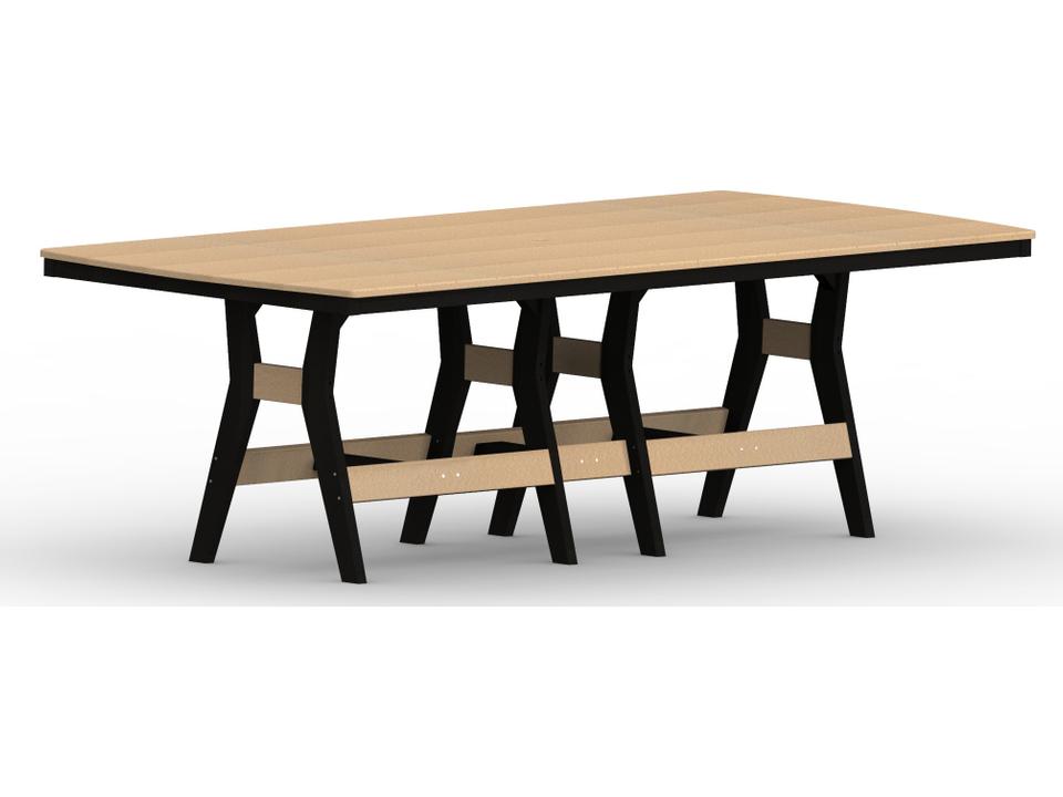 Harbor 96-Inch Rectangle Outdoor Dining Table in Recycled Plastic