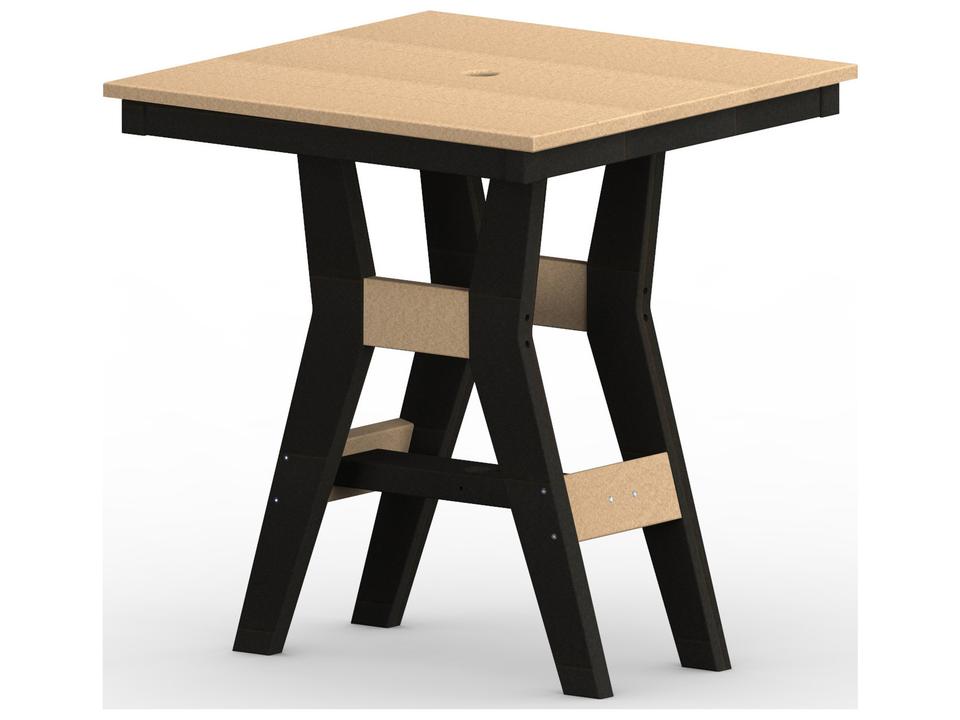 Harbor 28 Inch Square HDPE Counter Table