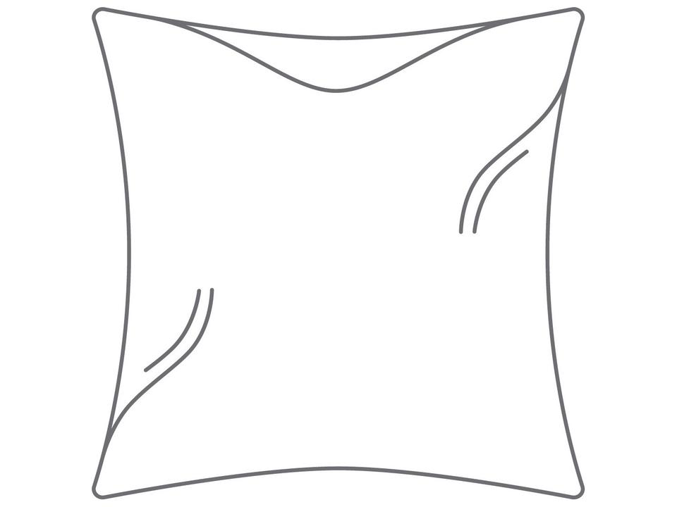 Lily Hive 24 x 24-Inch Fitted Down Feather Throw Pillow
