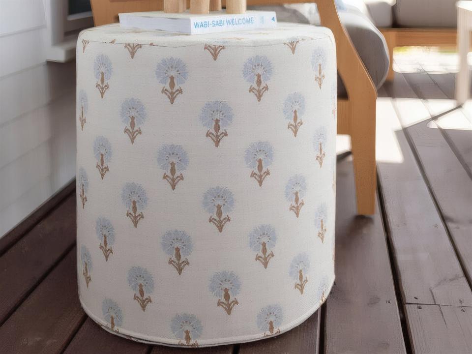 Lily Hive 18-Inch Round Outdoor Pouf