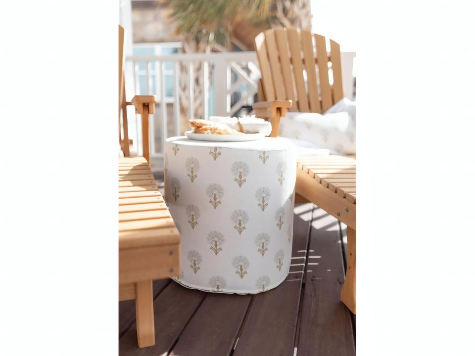 Lily Hive 20-Inch Round Pouf
