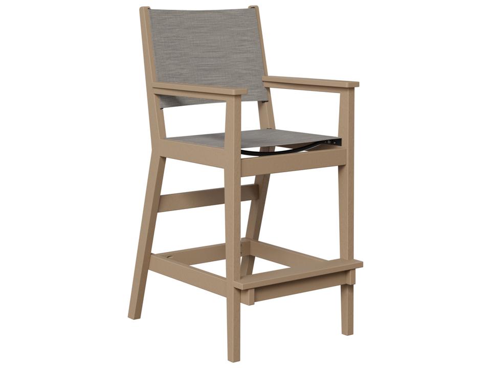 Mayhew Recycled Plastic Padded Sling Bar Arm Chair