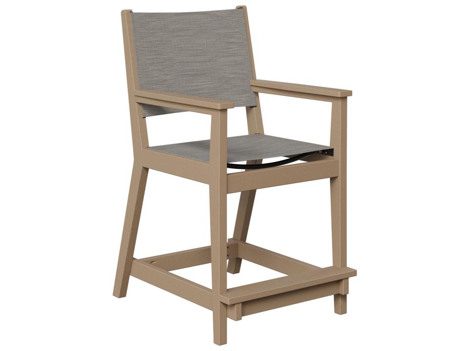 Mayhew Sling Counter Arm Chair in Multiple Colors
