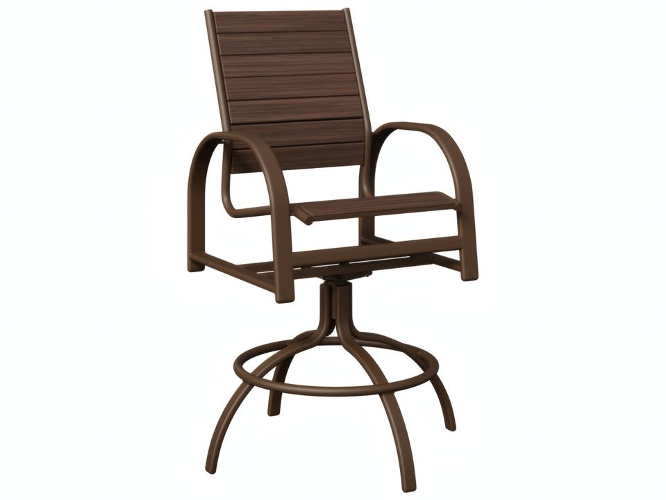 Murphy Aluminum Poly Swivel Bar Chair