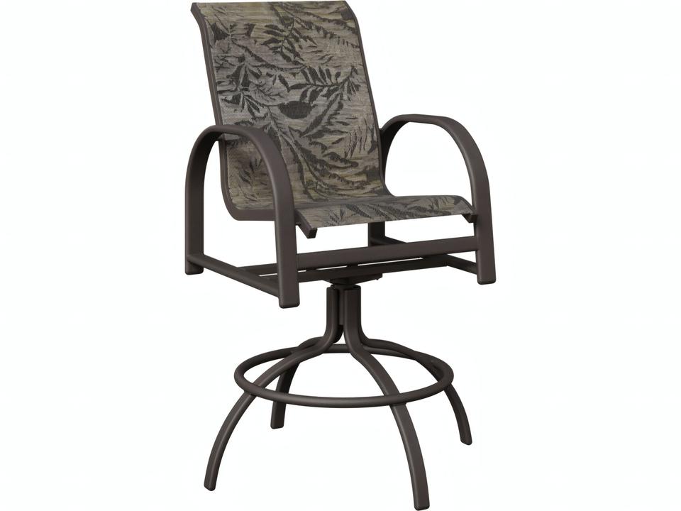 Murphy Padded Sling Swivel Bar Chair