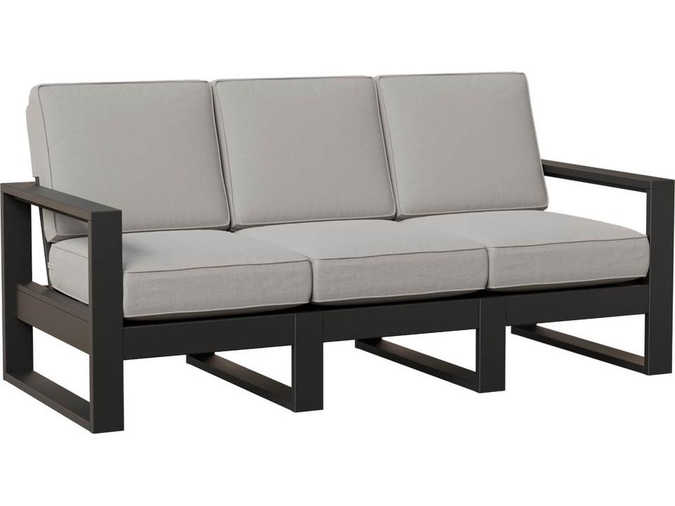 Nordic High Back 3-Seat Outdoor Sofa in Marine Grade Poly